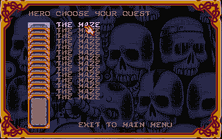 Hero Quest atari screenshot