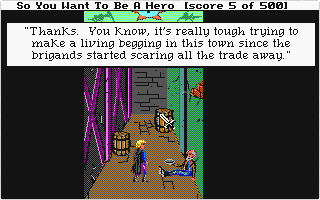 Hero's Quest I: So You Want to be a Hero atari screenshot