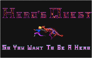 Hero's Quest I: So You Want to be a Hero atari screenshot