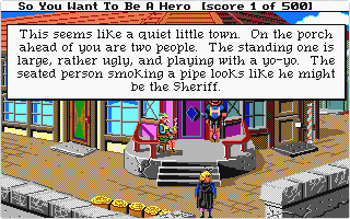 Hero's Quest I: So You Want to be a Hero atari screenshot