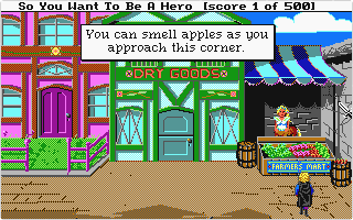 Hero's Quest I: So You Want to be a Hero atari screenshot