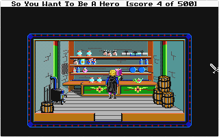 Hero's Quest I: So You Want to be a Hero atari screenshot