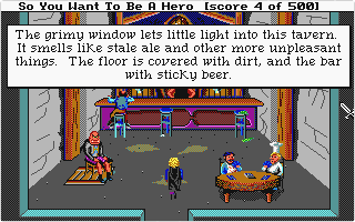 Hero's Quest I: So You Want to be a Hero atari screenshot