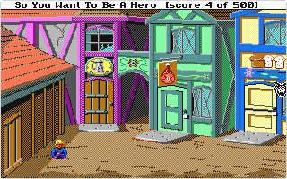 Hero's Quest I: So You Want to be a Hero atari screenshot