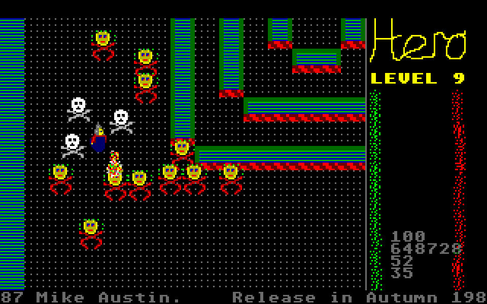 Hero atari screenshot