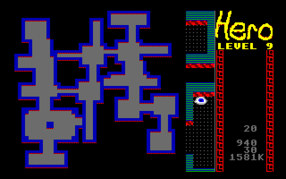 Hero atari screenshot