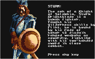 Heroes of the Lance atari screenshot