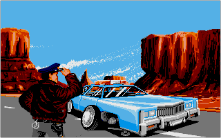 Highway Patrol II atari screenshot