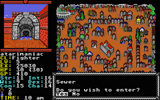 Hillsfar atari screenshot