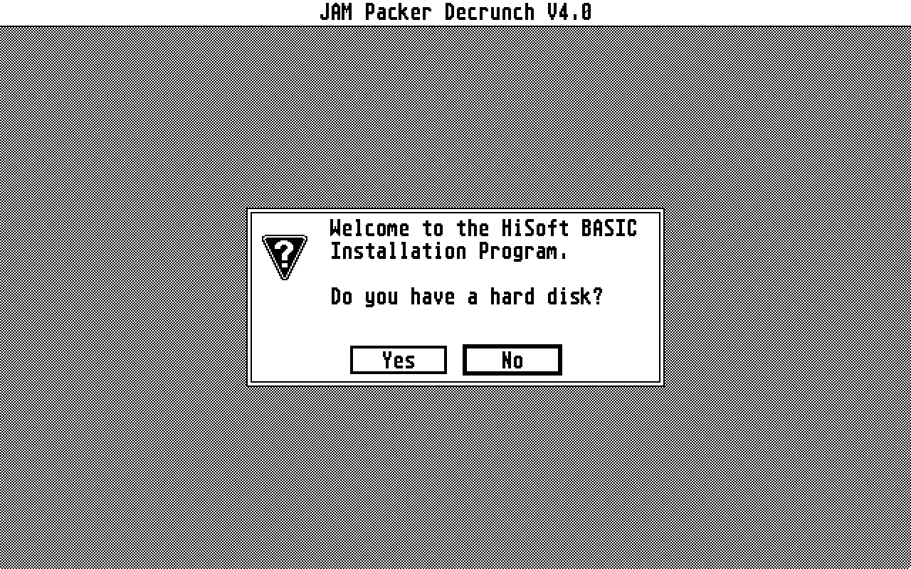 HiSoft BASIC atari screenshot