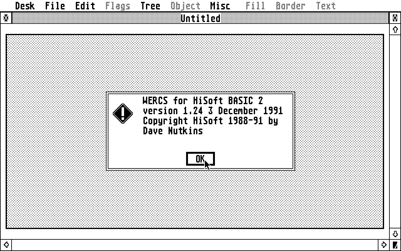 HiSoft BASIC atari screenshot