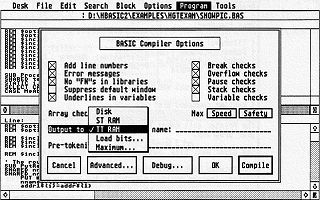 HiSoft BASIC — screenshot 1