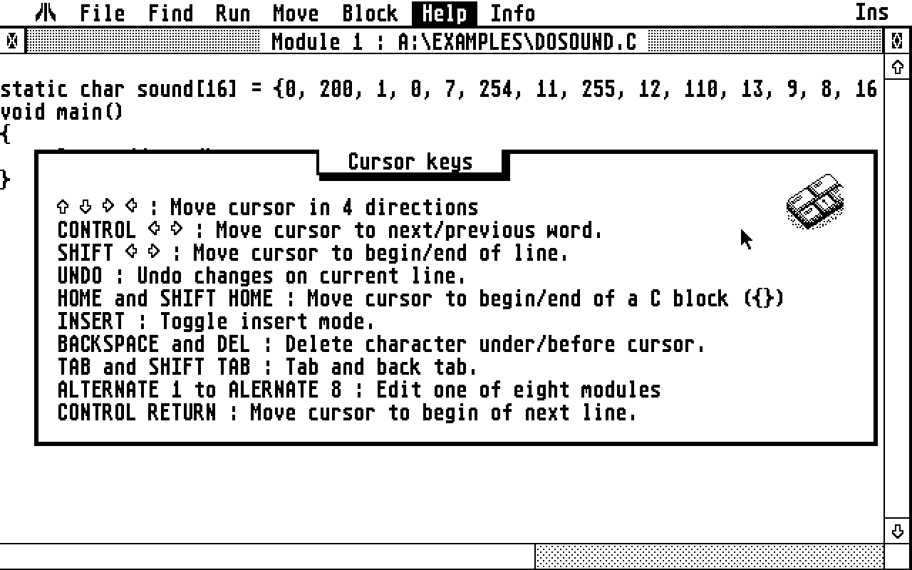 HiSoft C atari screenshot