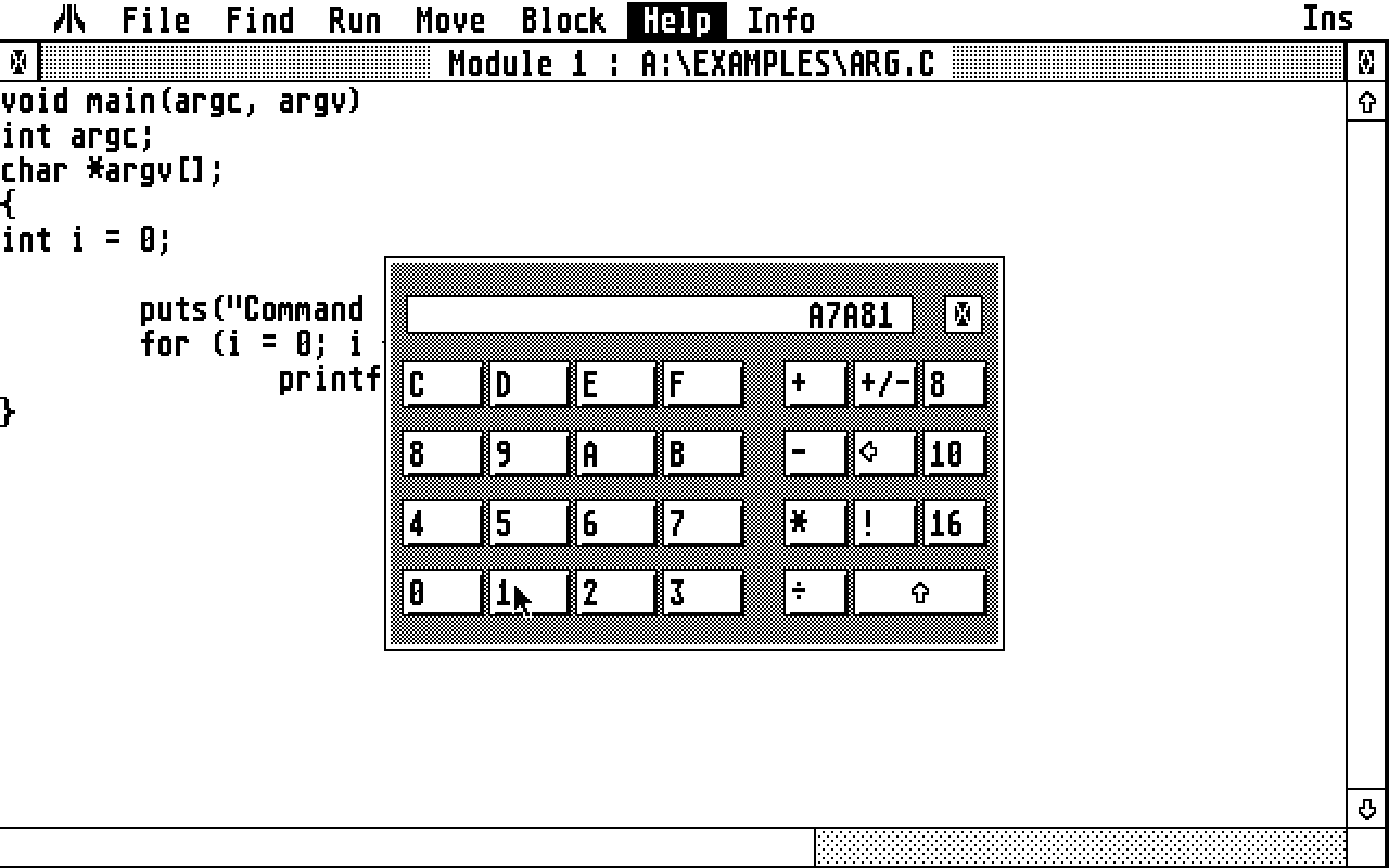 HiSoft C atari screenshot