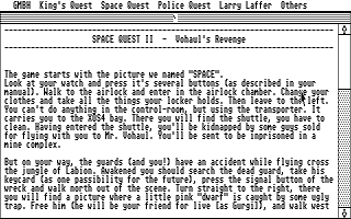 Hitchhikers Guide to Sierra Games (A) atari screenshot