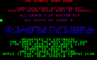 Atomic Bobs Demo (The) — screenshot 1