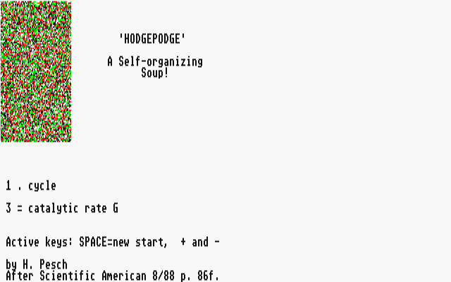 Hodgepodge atari screenshot