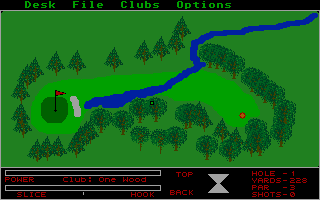 Hole in One Golf atari screenshot