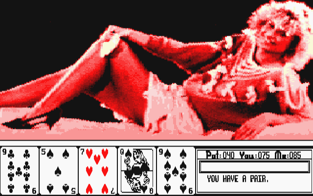 Hollywood Poker atari screenshot