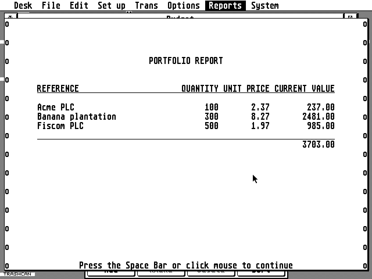 Home Accounts 2 atari screenshot