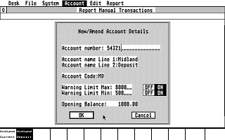 Home Accounts atari screenshot