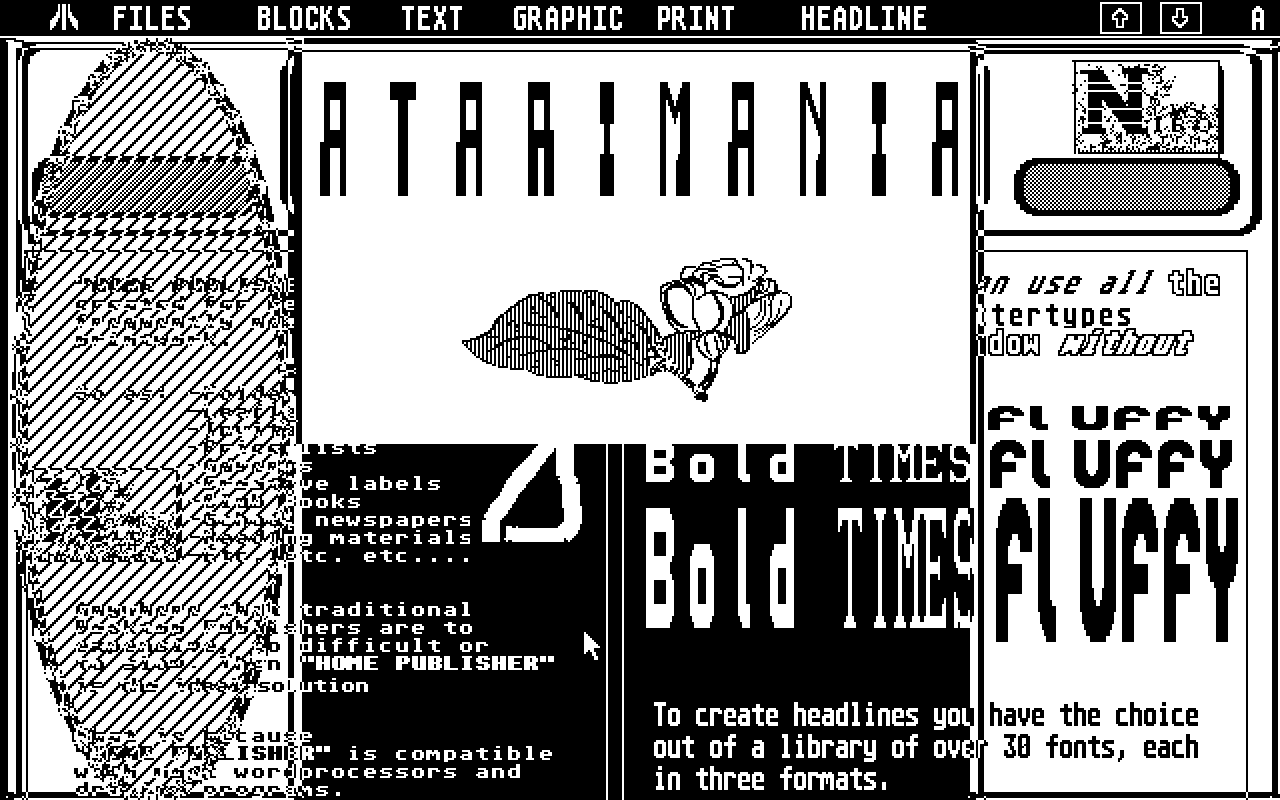 Home Publisher atari screenshot