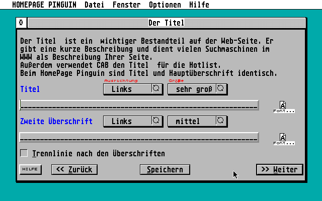 Homepage Penguin atari screenshot