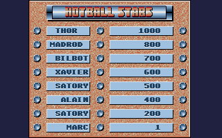 Hotball atari screenshot
