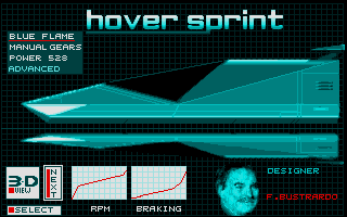 Hover Sprint atari screenshot