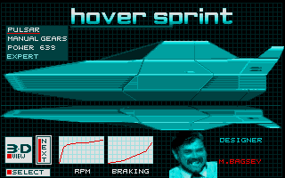 Hover Sprint atari screenshot
