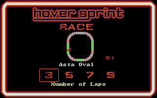 Hover Sprint atari screenshot