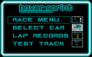 Hover Sprint atari screenshot