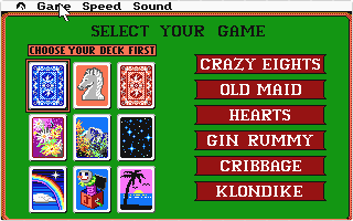 Hoyle - Book of Games - Vol. I atari screenshot