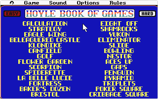 Hoyle - Book of Games - Vol. II atari screenshot