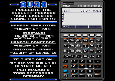HP48SX Emulator