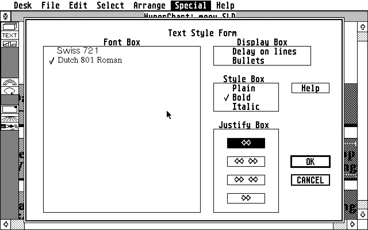 HyperChart atari screenshot