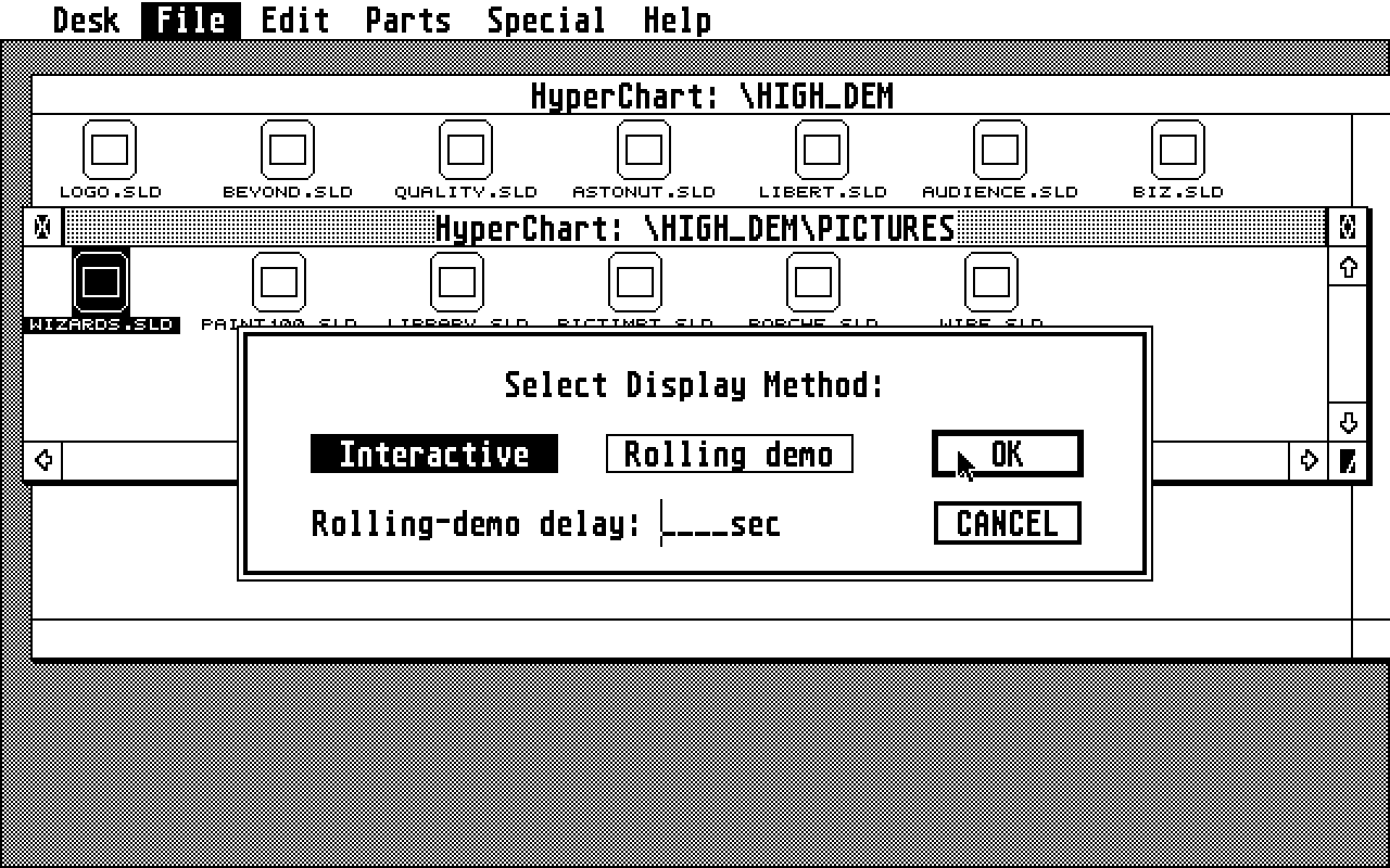 HyperChart atari screenshot