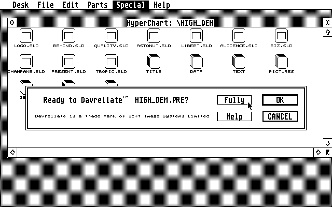 HyperChart atari screenshot