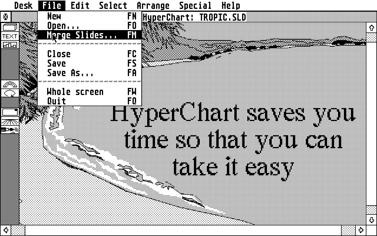 HyperChart atari screenshot