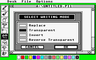 HyperPaint atari screenshot