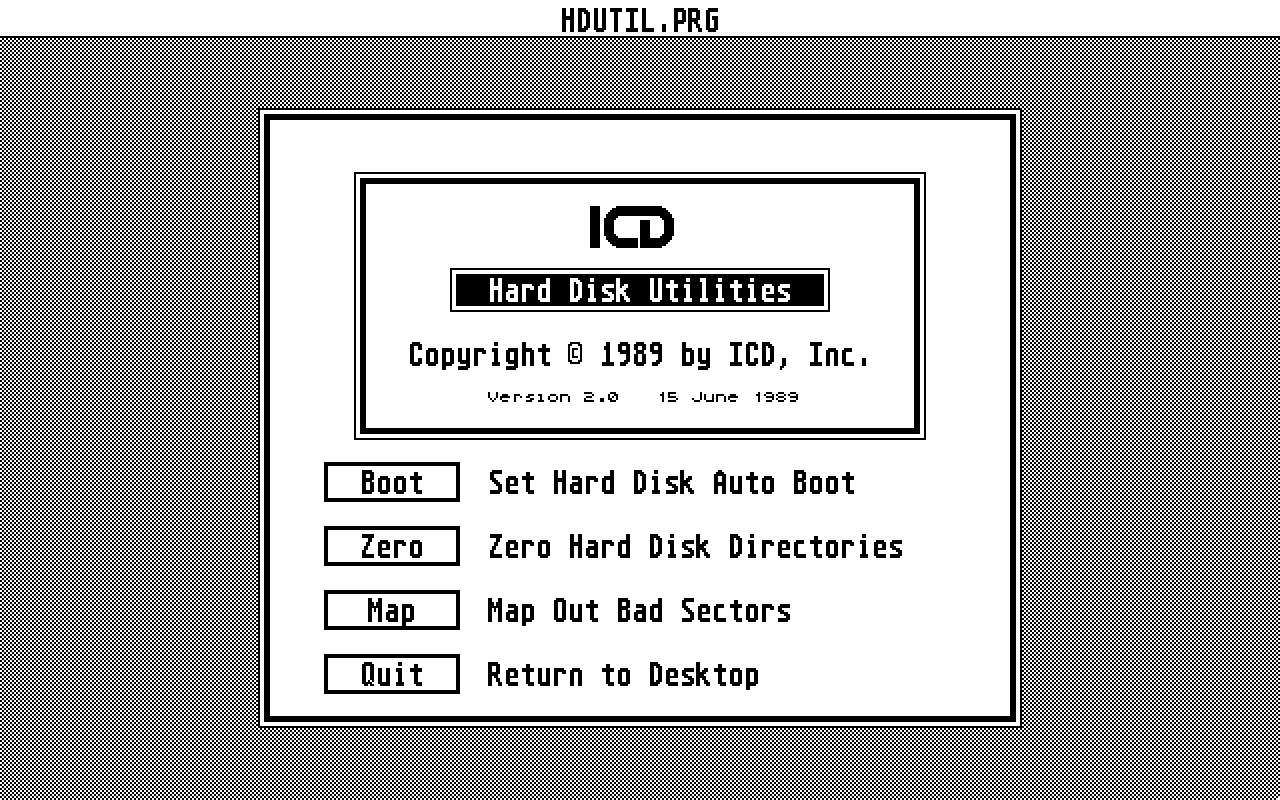 ICD Hard Disk Utilities — screenshot 1