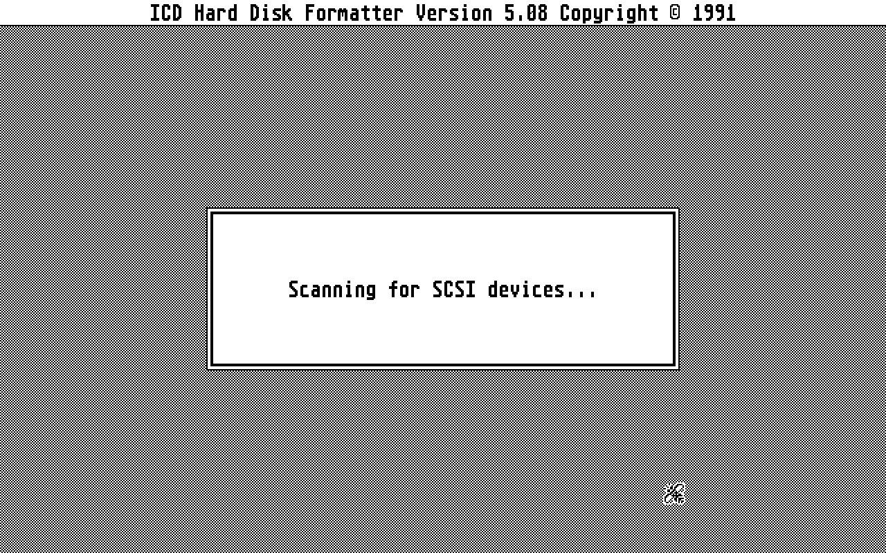 ICD Hard Disk Utilities atari screenshot