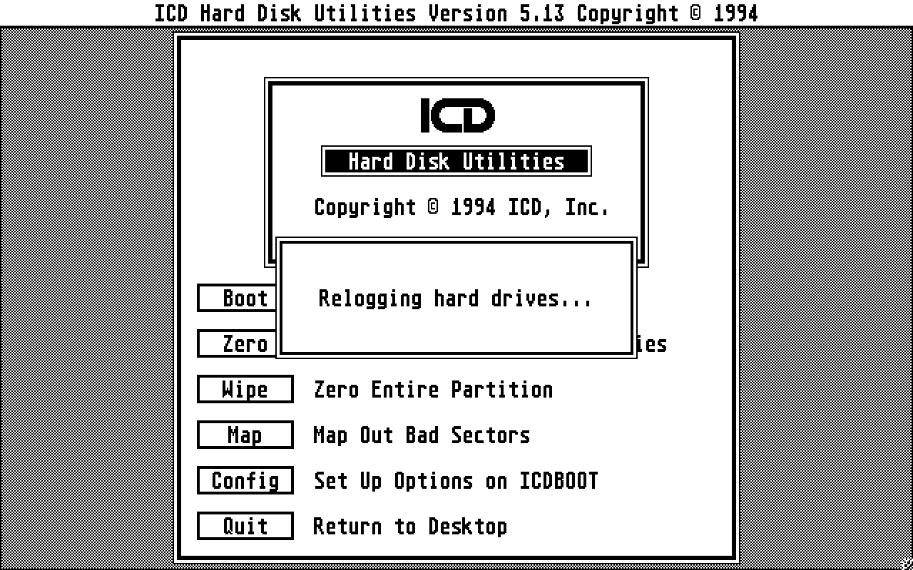 ICD Hard Disk Utilities — screenshot 1