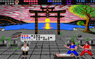 IK+ (International Karate +) atari screenshot