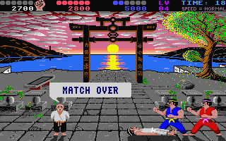 IK+ (International Karate +) atari screenshot