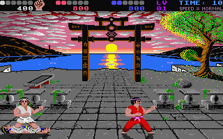 IK+ (International Karate +) atari screenshot