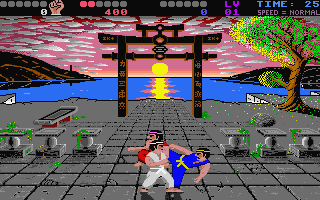 IK+ (International Karate +) atari screenshot