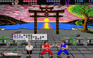 IK+ (International Karate +) atari screenshot