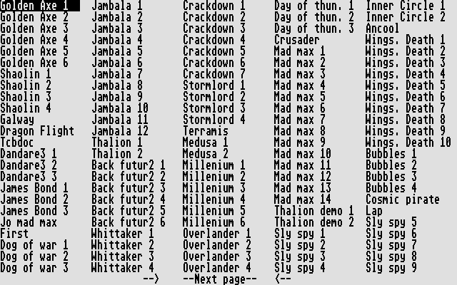 Impact Mega Sound Demo atari screenshot