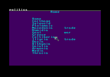 Imperial Conquest atari screenshot